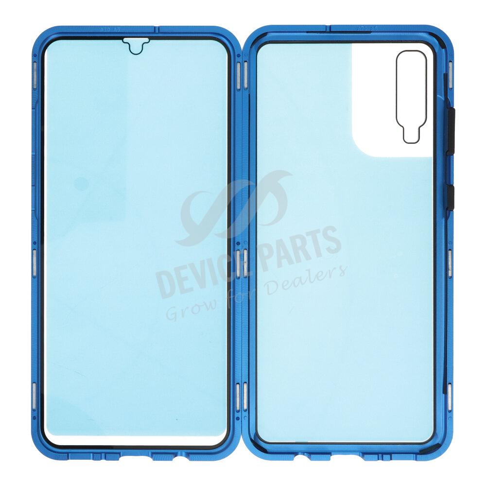 Magnetic Anti Fall Glass Case For Samsung Galaxy A Blue