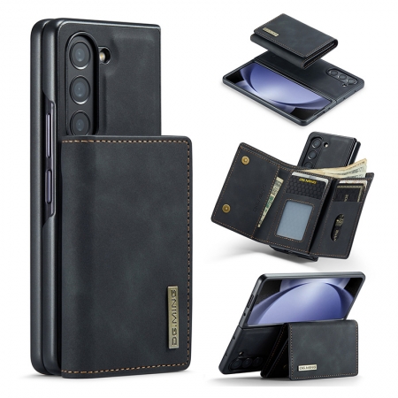 DG MING M1 Series Retro Magnetic Detachable Wallet Phone Case For